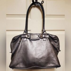 Michael Kors Hamilton weekender X-LARGE Metallic Leather bag